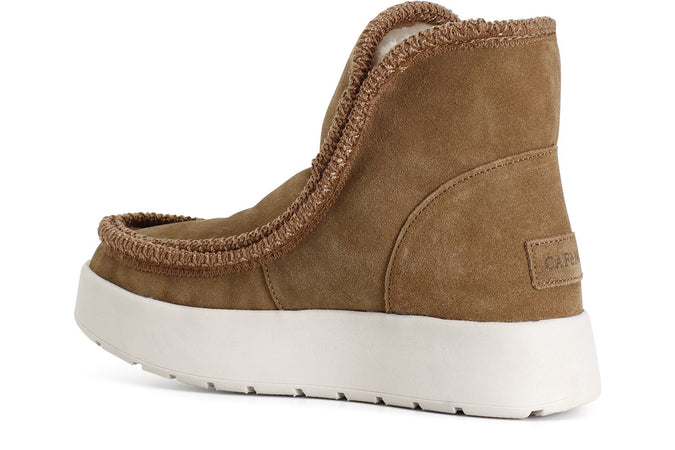 TRONCHETTO CON BORDO MOCASSINO E PELLICCIA SINTETICA