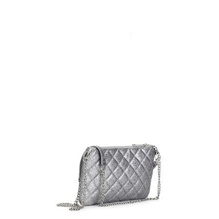 POCHETTE GLITTERATA CON BORCHIE ESAGONALI