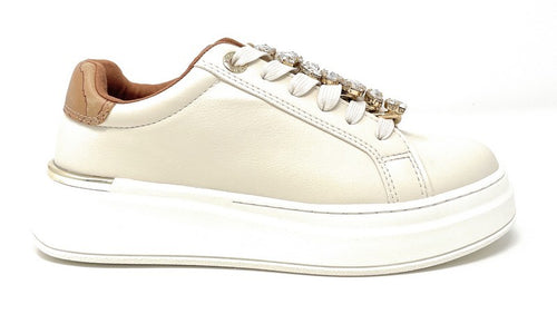 Alviero Martini sneakers Off white con accessorio gioiello N 2270 0289