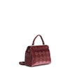 BORSA CON PATTINA IN VELLUTO EMBOSSED, TRACOLLA CON CATENA