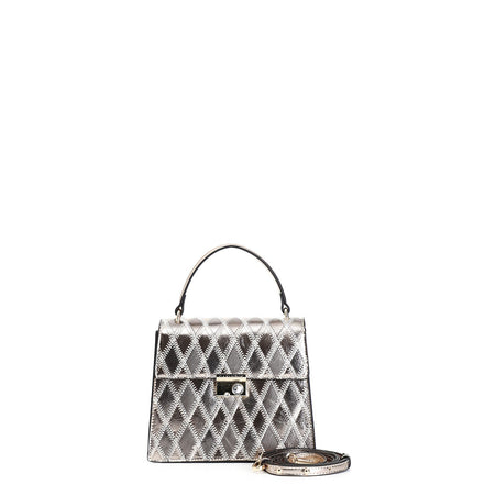 MINIBAG ROMBI PATCHWORK E ACCESSORIO CON STRASS
