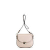 TRACOLLA CON PATTINA IN PELLE E CHIUSURA STRASS