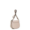 TRACOLLA CON PATTINA IN PELLE E CHIUSURA STRASS