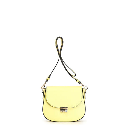 TRACOLLA CON PATTINA IN PELLE E CHIUSURA STRASS