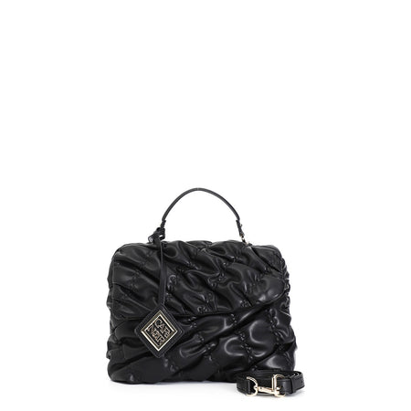 BORSA CON PATTINA CON LAVORAZIONE GOFFRATA