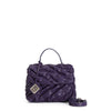 BORSA CON PATTINA CON LAVORAZIONE GOFFRATA