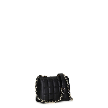 MINIBAG CON TRAPUNTATURA QUADRATA E BORCHIE A PIRAMIDE