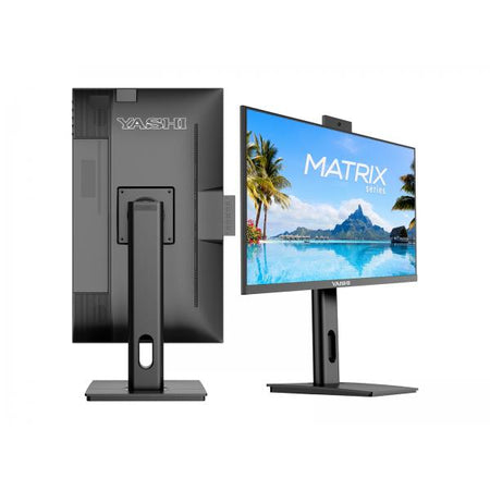 YASHI MONITOR 24 LED IPS 16:9 FHD 1MS 300 CDM, WEBCAM, DP/HDMI, PIVOT, MULTIMEDIALE