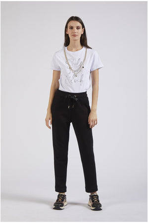 PANTALONE TIPO JOGGER IN FELPA