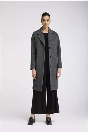 CAPPOTTO MONOPETTO TESSUTO SPIGATO