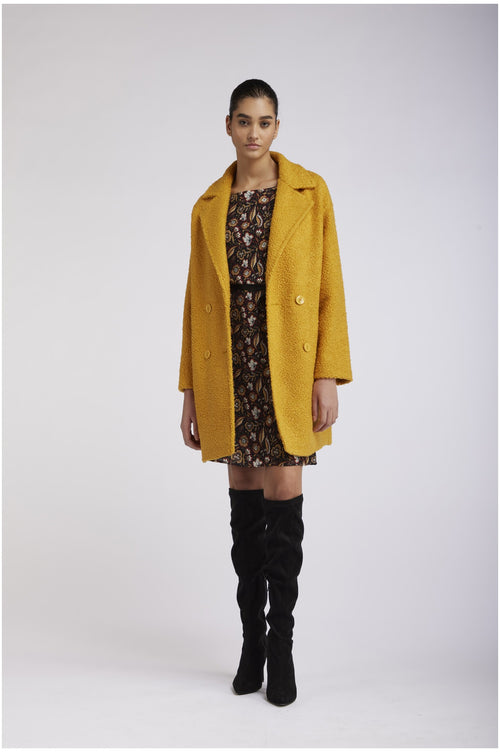 CAPPOTTO DOPPIOPETTO OVER TESSUTO BOUCLè
