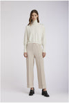 MAGLIA COLLO ALTO SPALLE INCRESPATE