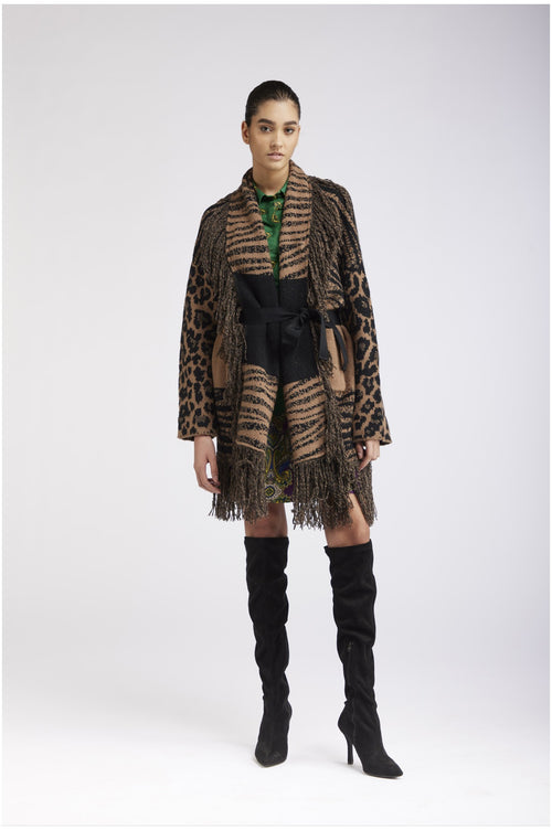 MAXY CARDIGAN CON FRANGE