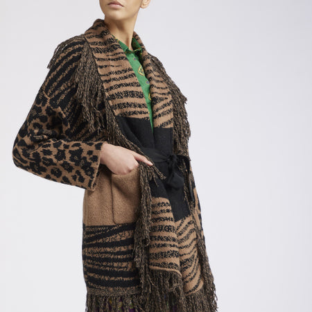 MAXY CARDIGAN CON FRANGE