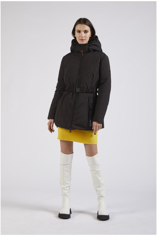 PIUMINO TESSUTO OPACO CON CINTURA ELASTICA