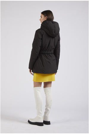 PIUMINO TESSUTO OPACO CON CINTURA ELASTICA