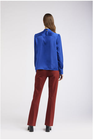 PANTALONE A ZAMPA TESSUTO ELASTICIZZATO