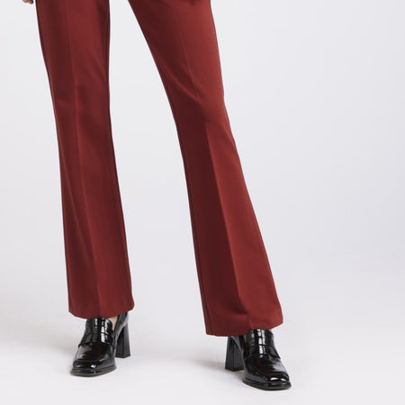 PANTALONE A ZAMPA TESSUTO ELASTICIZZATO