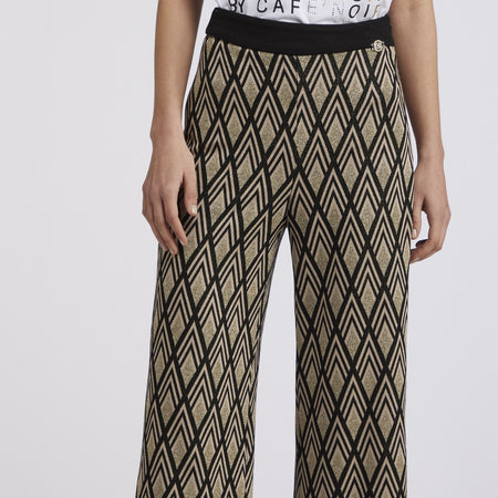 PANTALONE LARGO LAVORAZIONE JACQUARD