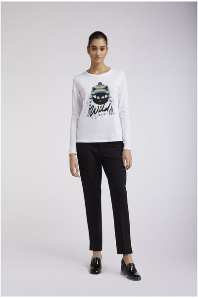 TSHIRT STAMPA CAT NOIR PERUVIANO