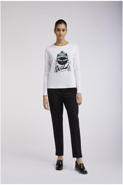 TSHIRT STAMPA CAT NOIR PERUVIANO