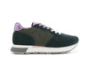 SNEAKERS IN PELLE SCAMOSCIATA E TESSUTO