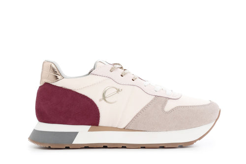 SNEAKERS IN PELLE SCAMOSCIATA E TESSUTO