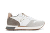 SNEAKERS IN PELLE SCAMOSCIATA E TESSUTO