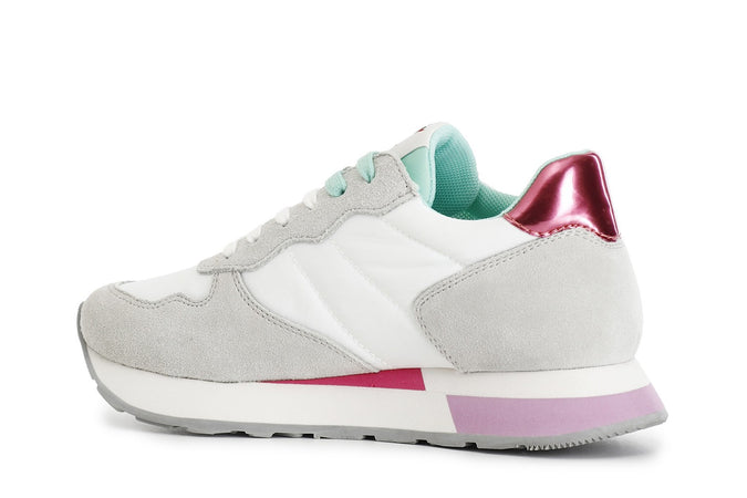 SNEAKERS IN PELLE SCAMOSCIATA E TESSUTO