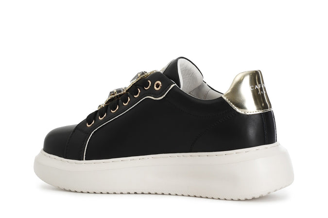 SNEAKERS IN PELLE CON ACCESSORI REMOVIBILI