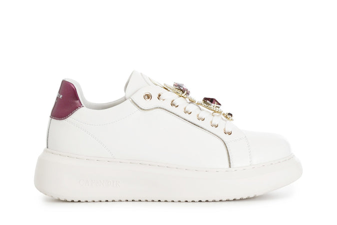 SNEAKERS IN PELLE CON ACCESSORI REMOVIBILI
