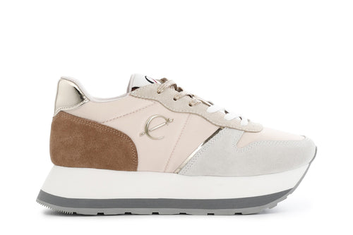 RUNNING IN PELLE SCAMOSCIATA E TESSUTO