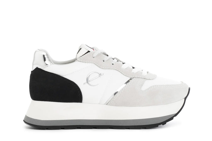 RUNNING IN PELLE SCAMOSCIATA E TESSUTO