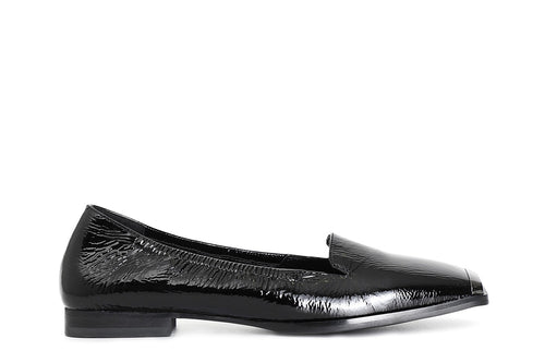 PANTOFOLA CON ELASTICO IN NAPLAK CON PUNTALE METALLICO