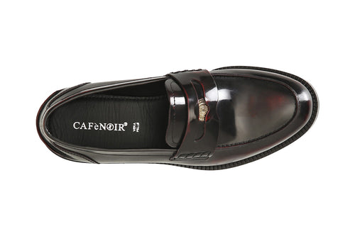 MOCASSINO IN PELLE ABRASIVATA CON ACCESSORIO PENNY