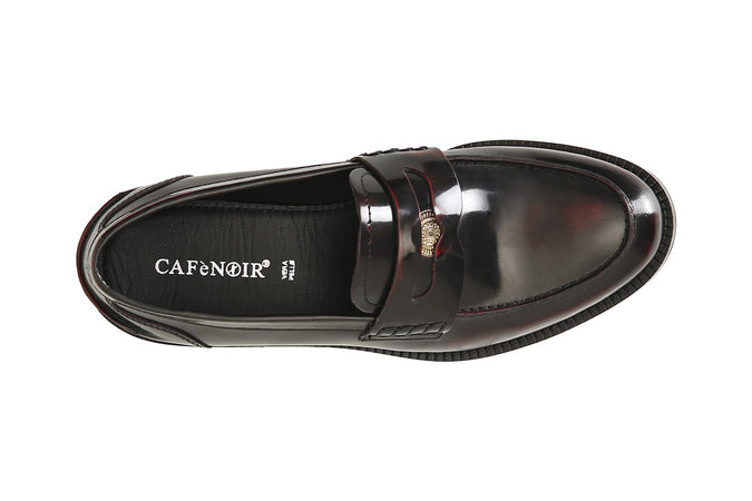 MOCASSINO IN PELLE ABRASIVATA CON ACCESSORIO PENNY