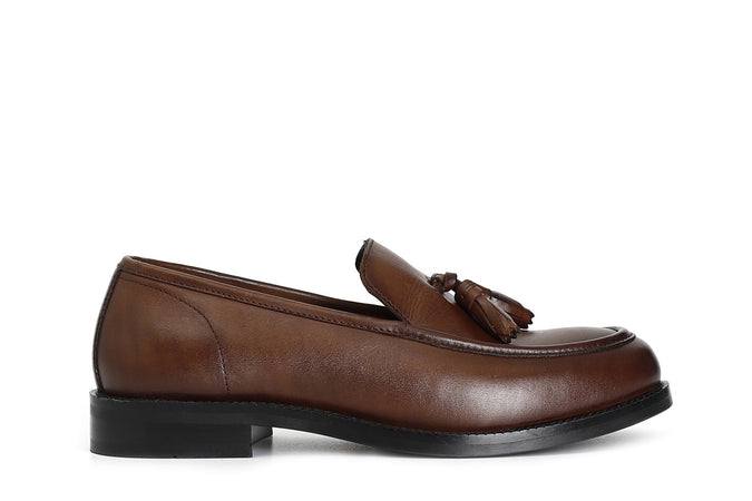 MOCASSINO IN PELLE CON NAPPINE