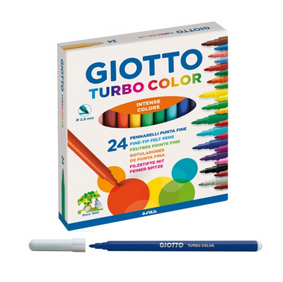 Giotto - Pennarelli Turbo Color Conf. 24 Colori - (F417000)