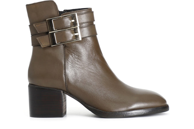 TRONCHETTO IN PELLE CON FIBBIE