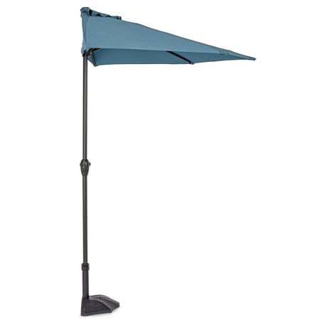 Ombrellone Mezzaluna a parete salvaspazio "Kalife" in alluminio verniciato a polvere per giardino e balcone Ø 270 cm
