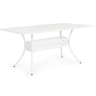 Tavolo Rettangolare Ivrea in alluminio da esterno per giardino e veranda