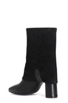 TRONCHETTO IN PELLE CON GHETTA IN BI-MATERIALE