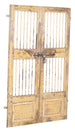 Biscottini Porta portone in legno massello e ferro da interno o da esterno vecchia e antica medievale