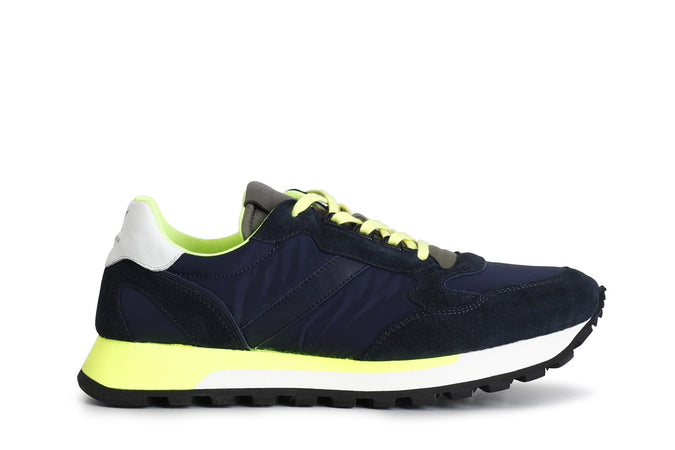 SNEAKERS UOMO IN PELLE SCAMOSCIATA E TESSUTO