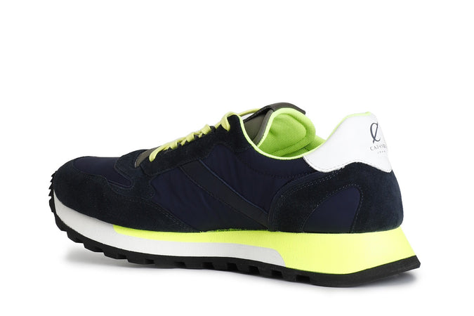 SNEAKERS UOMO IN PELLE SCAMOSCIATA E TESSUTO