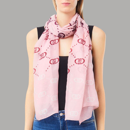 Liu Jo stola con logo 70x180 lilla degrade 2F5080T0300