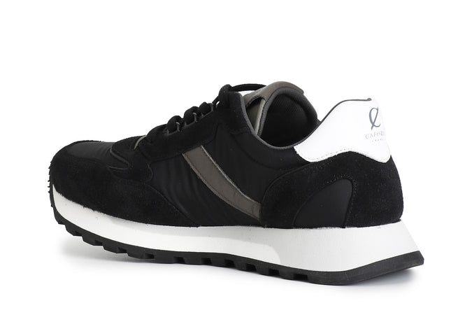 SNEAKERS UOMO IN PELLE SCAMOSCIATA E TESSUTO