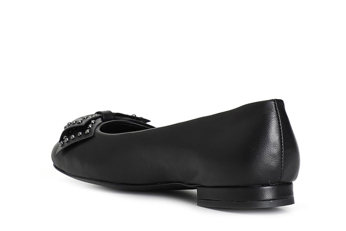 BALLERINA IN PELLE CON FIOCCO