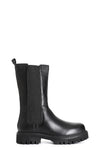 STIVALETTO 3/4 IN PELLE CON ELASTICO