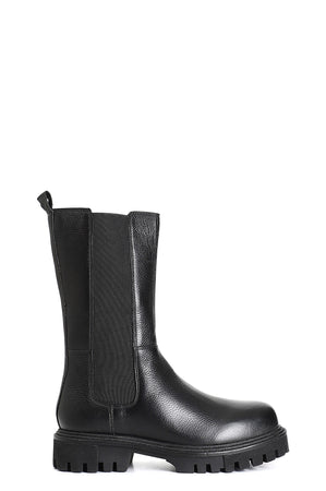 STIVALETTO 3/4 IN PELLE CON ELASTICO